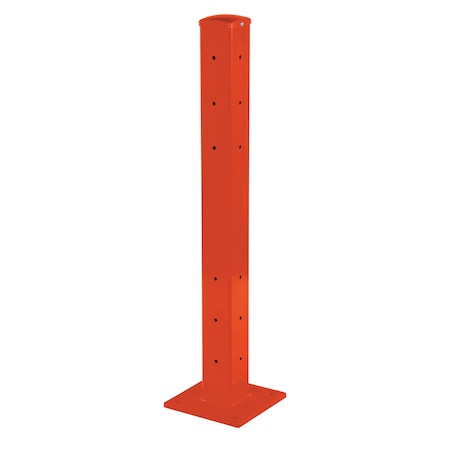 Vestil Rigid Tube Post 42 In Bolt-On Style Orange GR-F3R-DI-TP42-OR